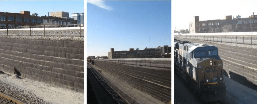 StrataSlope™ systems and StrataGrid™ uniaxial geogrids for railroad track upgrades